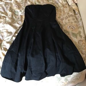 strapless black dress!