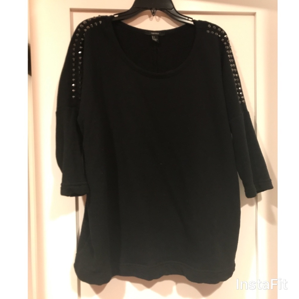 Studded 3/4 Sleeve Sweater