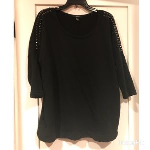 Studded 3/4 Sleeve Sweater