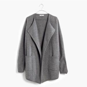 Madewell oversize sweater coat jacket xs/s gray