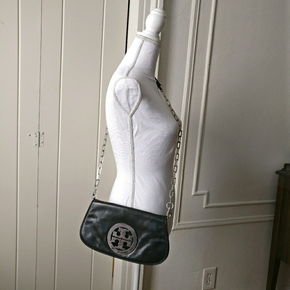 TORY BURCH Black Genuine leather Crossbody bag - Picture 6 of 8