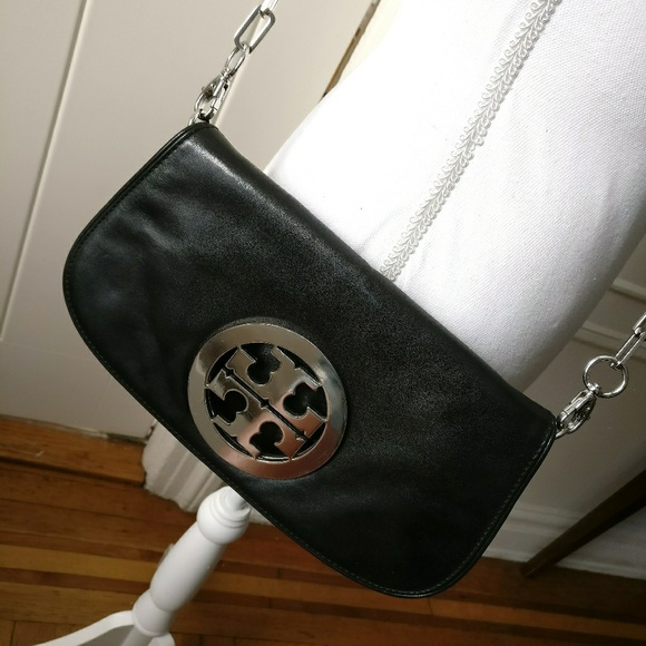 TORY BURCH Black Genuine leather Crossbody bag - Picture 8 of 8