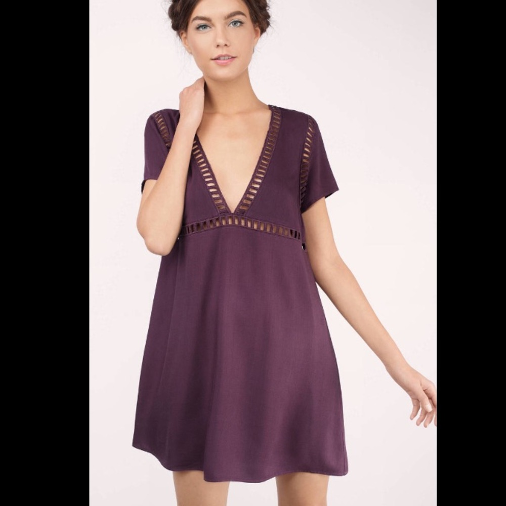RARE Maroon/Plum "Your Heart" Shift Dress