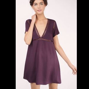 RARE Maroon/Plum "Your Heart" Shift Dress
