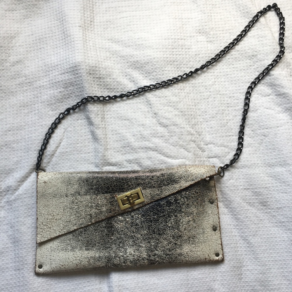 Punk style leather bag