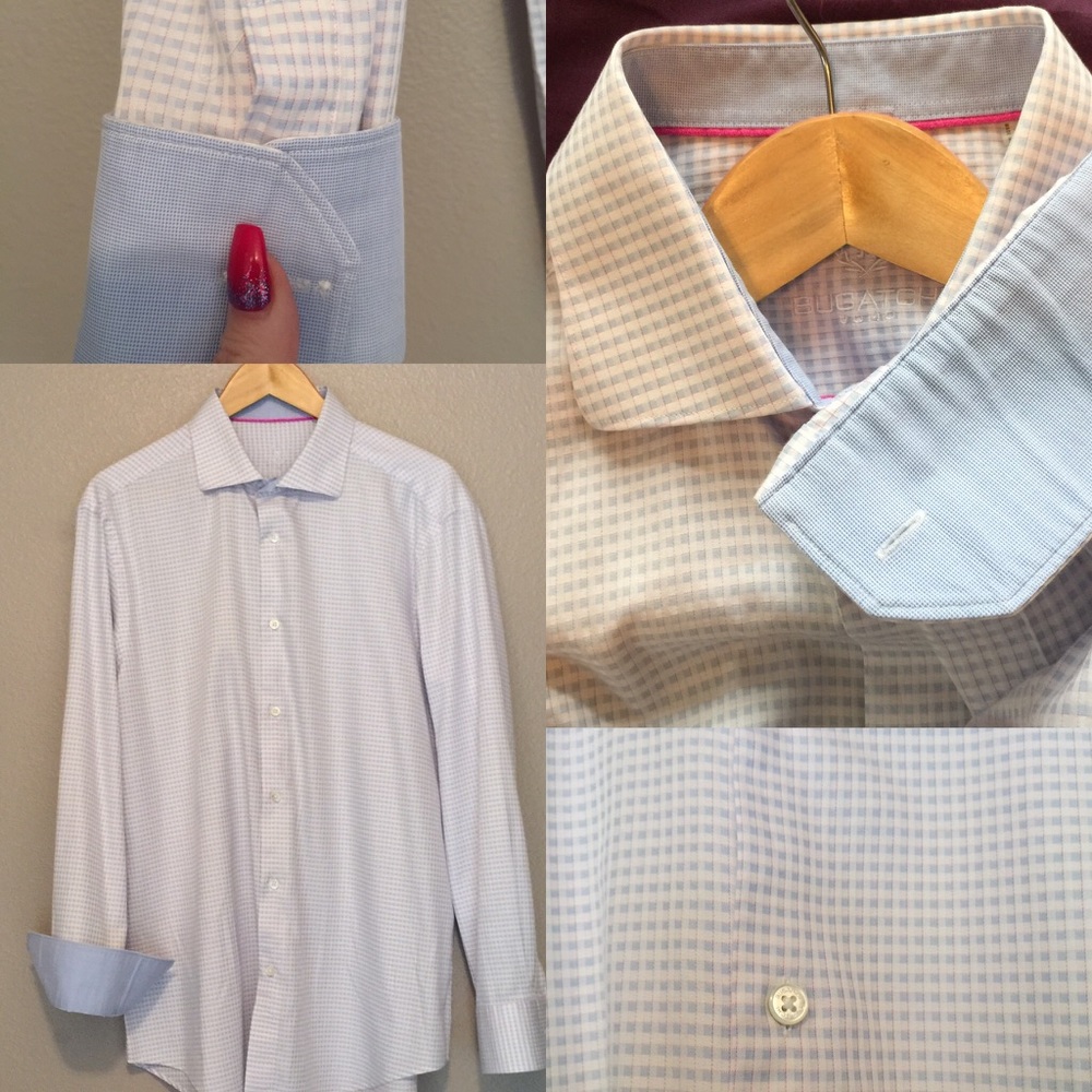 Bugatchi Men's Button Up Shirt w/ Contrast Cuffs