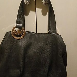 Michael kors handbag with gold hardware