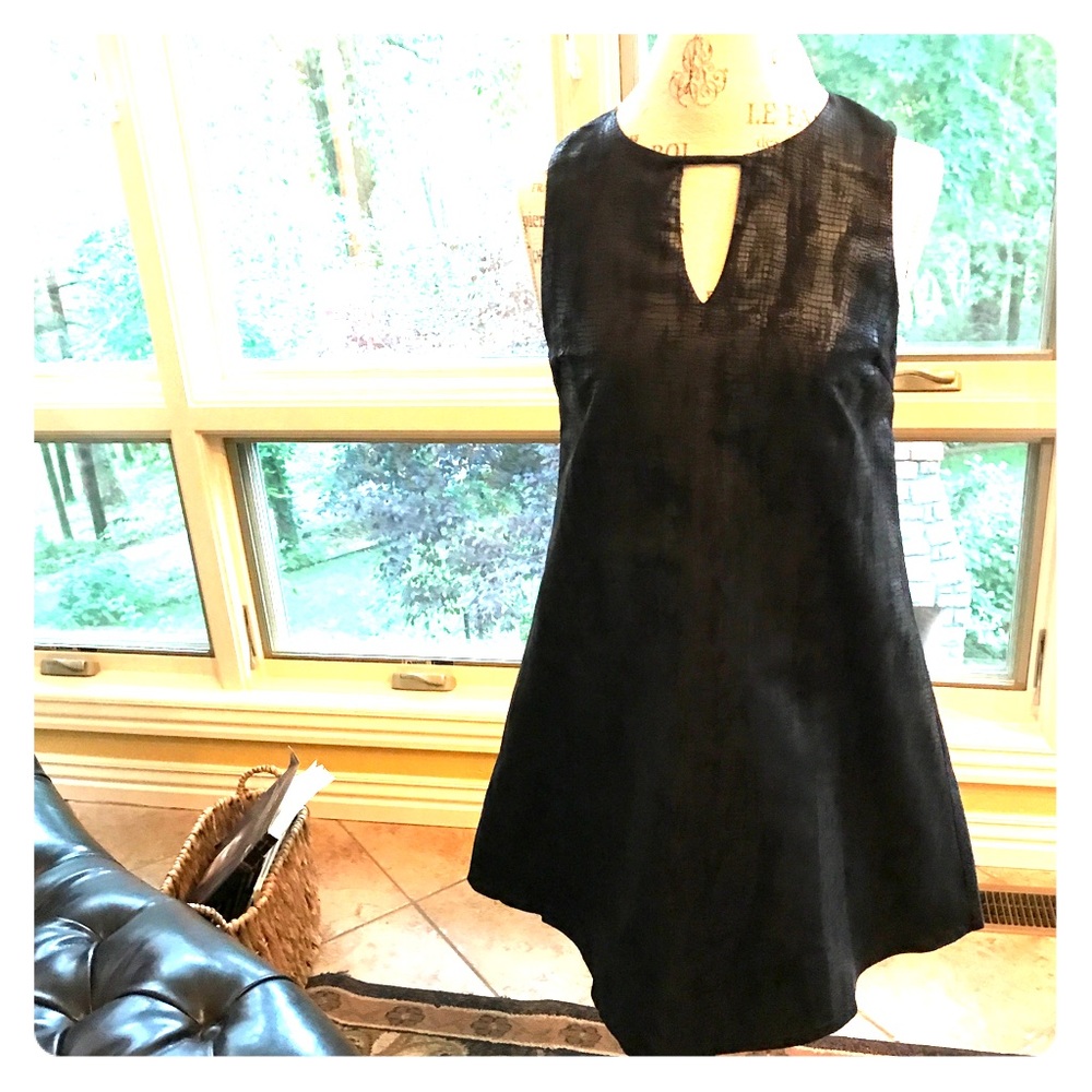 Super cute faux-python A-line shift dress