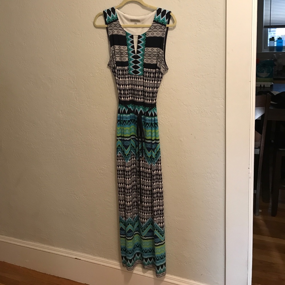 Patterned Maxi Dress