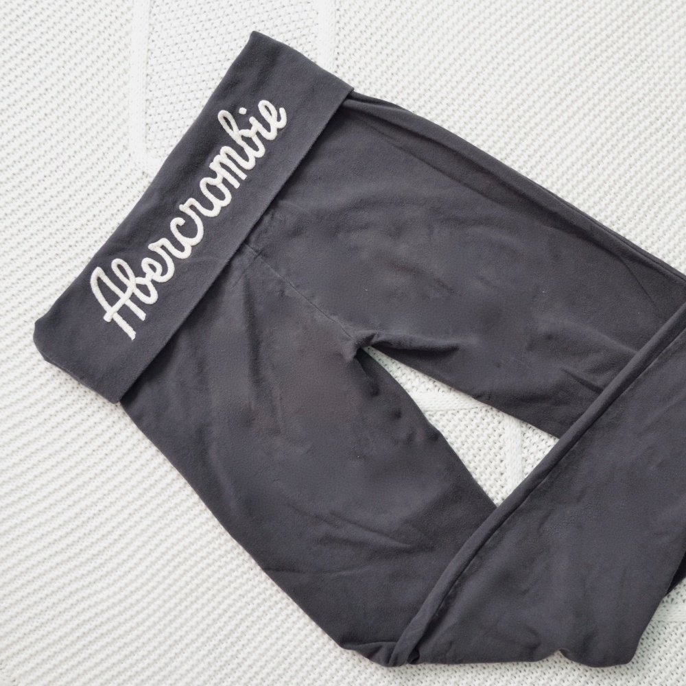 Abercrombie Bootcut Foldover Yoga Pants