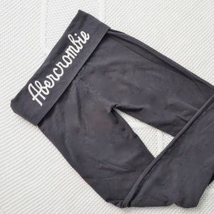 Abercrombie Bootcut Foldover Yoga Pants