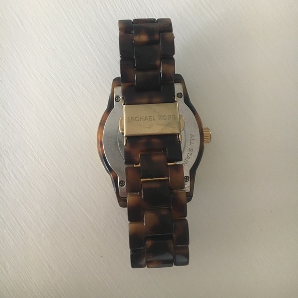 PRICE DROP!! Tortoise shell Michael Kors Watch - Picture 2 of 4