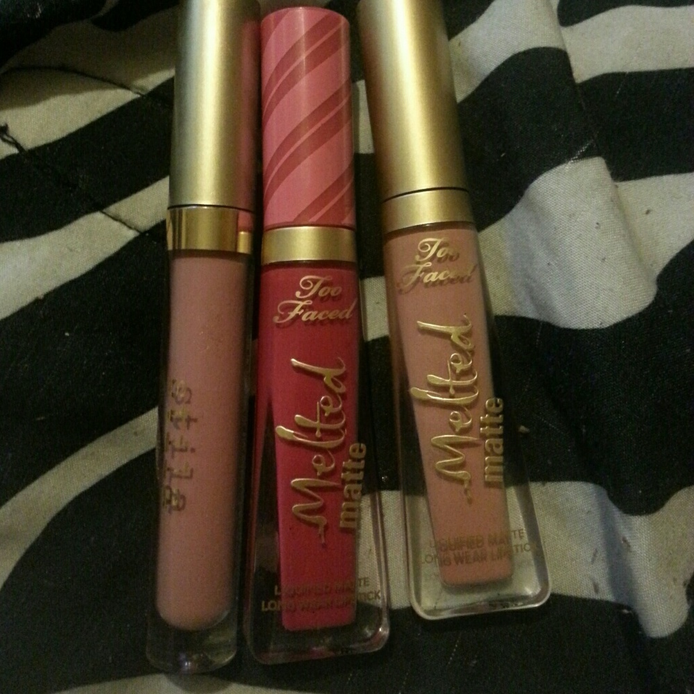 3 matte liquid lipsticks