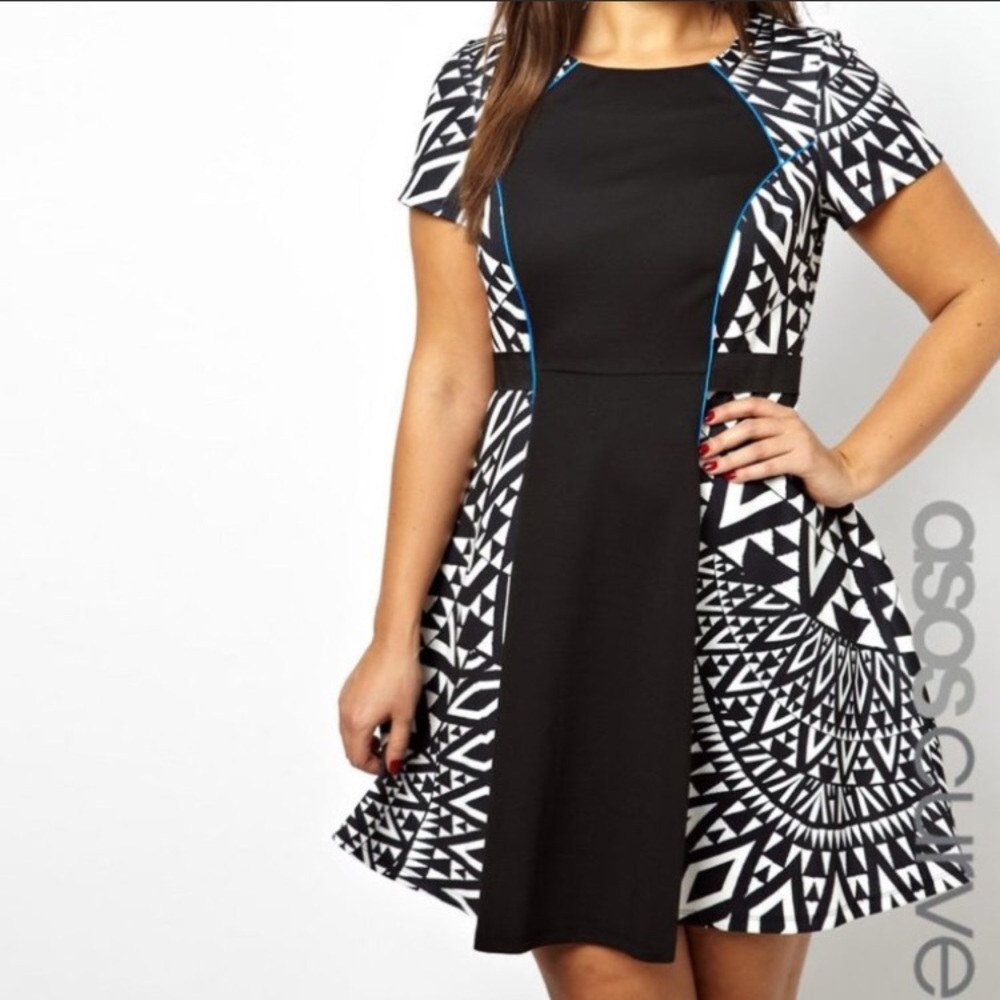 Asos Curve skater dress.