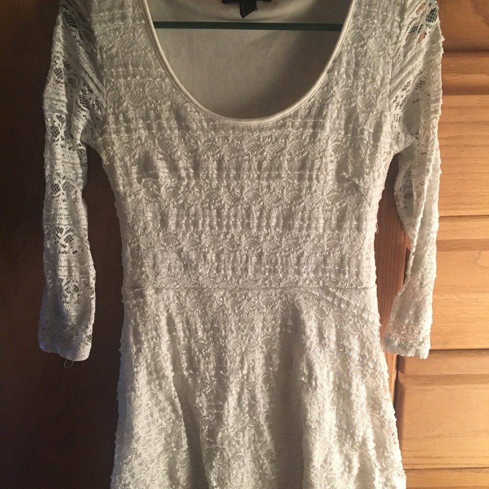 Forever 21 white lace dress!!