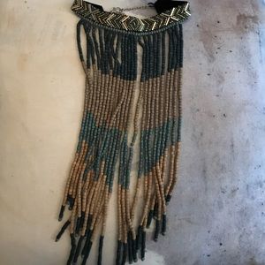 Free People choker fringe necklace