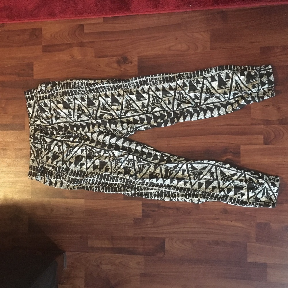 Tribal print joggers