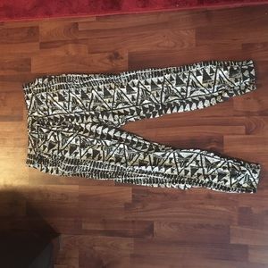 Tribal print joggers