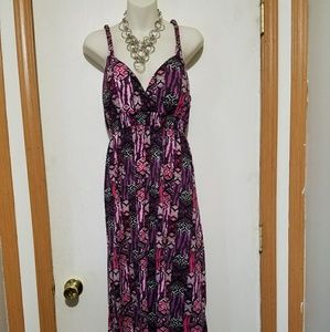 Braided strap maxi dress