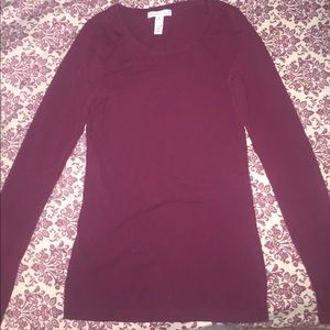 Burgundy long sleeve