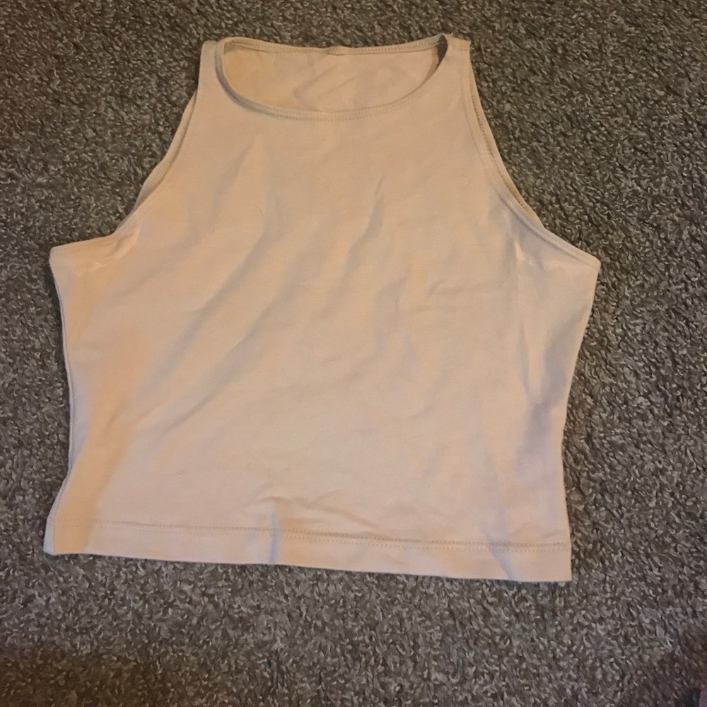 Nude American apparel crop tank