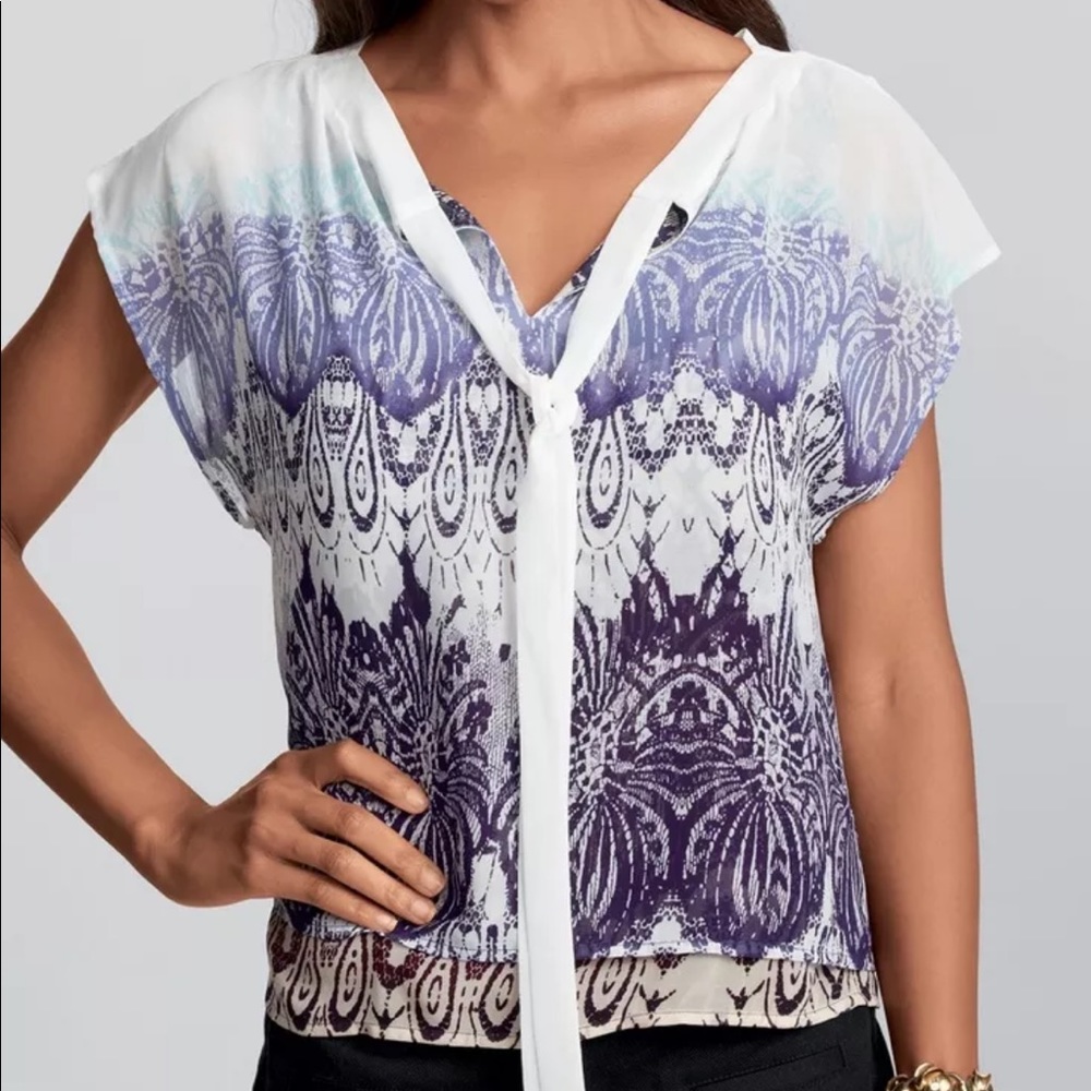 CAbi 238 two layers top XS purple blue white