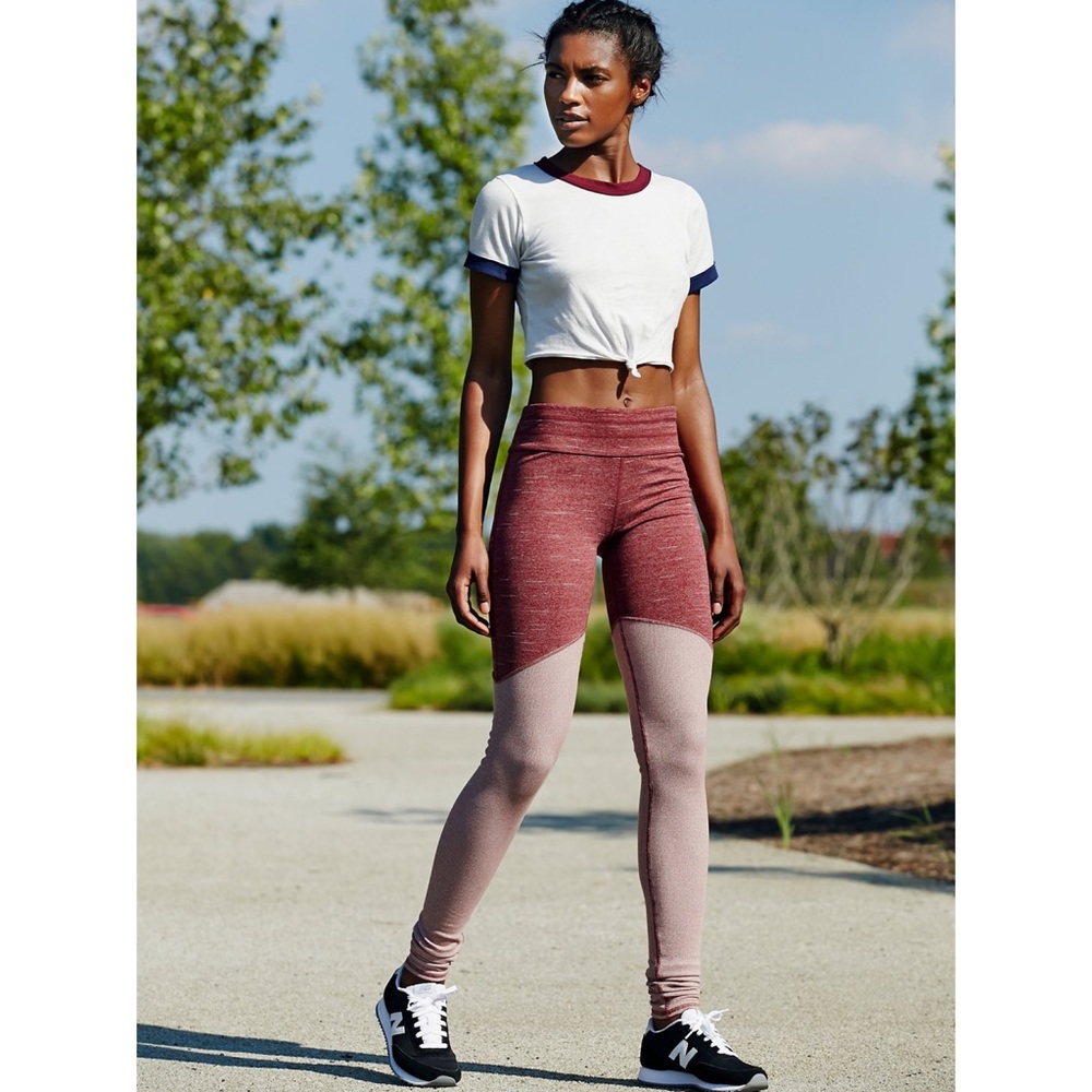 free people • evolution leggings • colorblock wine - Picture 2 of 4