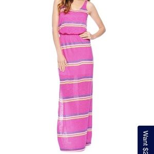 Splendid Hermosa Maxi Dress Pink Size XS