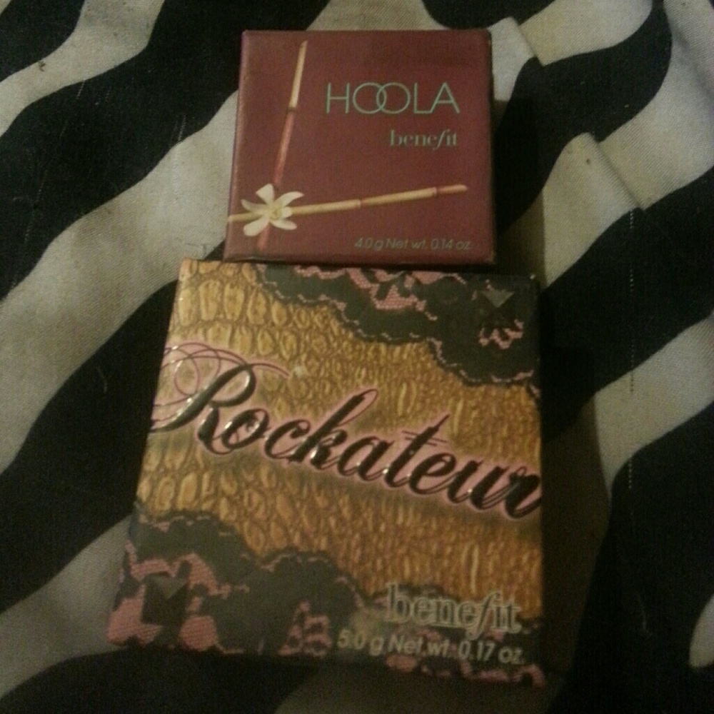 Benefit,  mini Hoola bronzer, rockateur blush
