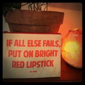 Jac Vanek - "...bright red lipstick" Makeup Bag