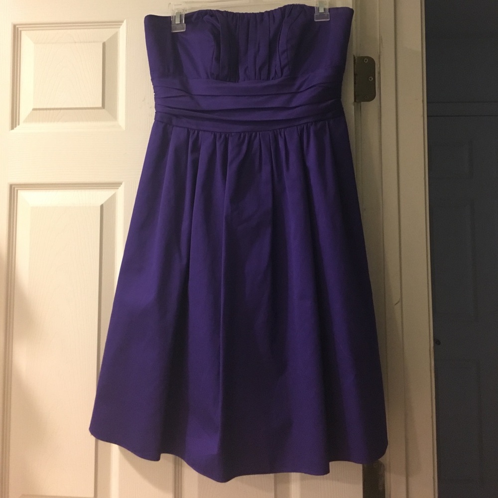 David's Bridal Strapless Dress