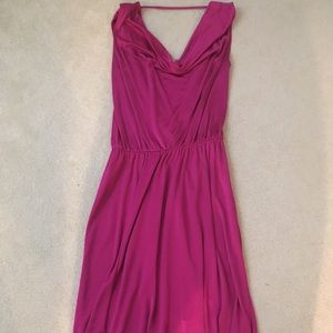 Express magenta Grecian dress