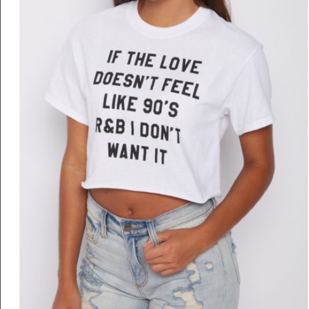 90's R&B crop top!