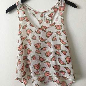 Aeropostale watermelon sheer tee