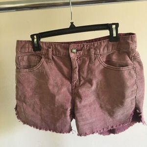 Free people mauve /purple corduroy shorts