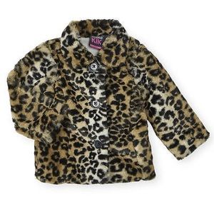 Leopard Warm Fuzzy Coat - NWT - 5T