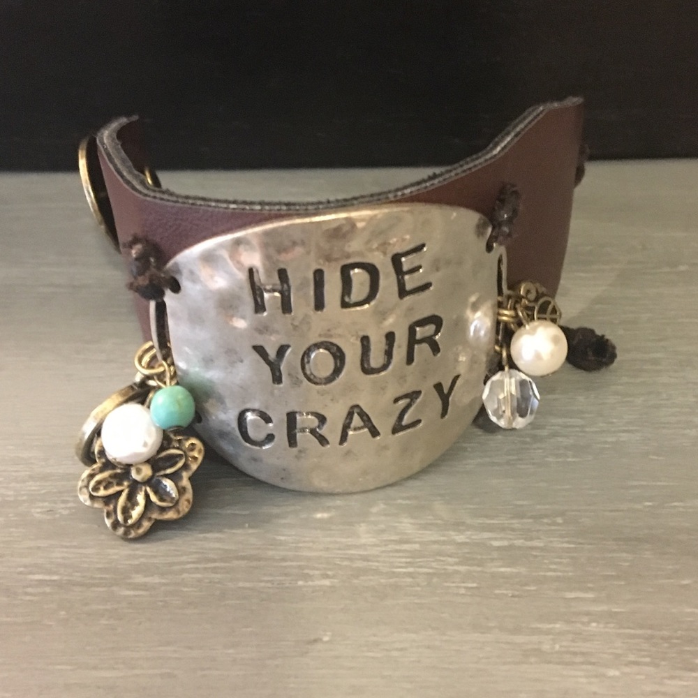 Leather cuff bracelet (never worn)