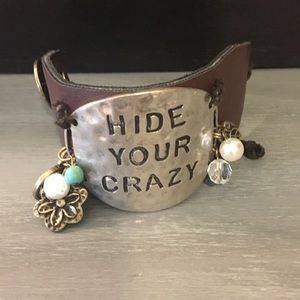 Leather cuff bracelet (never worn)