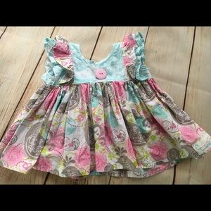 Aaliyah's Stitches and Bows 3-6 Month Tunic