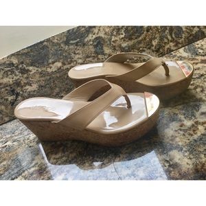 Jimmy Choo Wedge Flip Flops