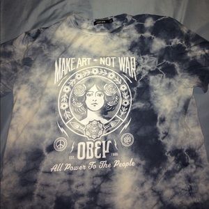 OBEY tye die Blue T-Shirt.