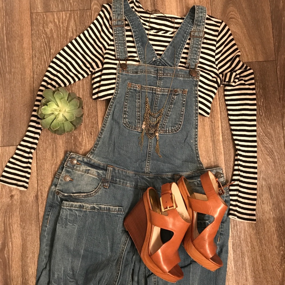 Denim overalls - full length