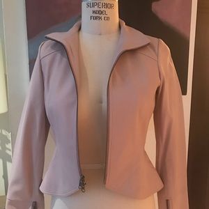 Brand new!! DVF nude Lamb skin leather jacket.