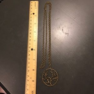 Bronze tree necklace