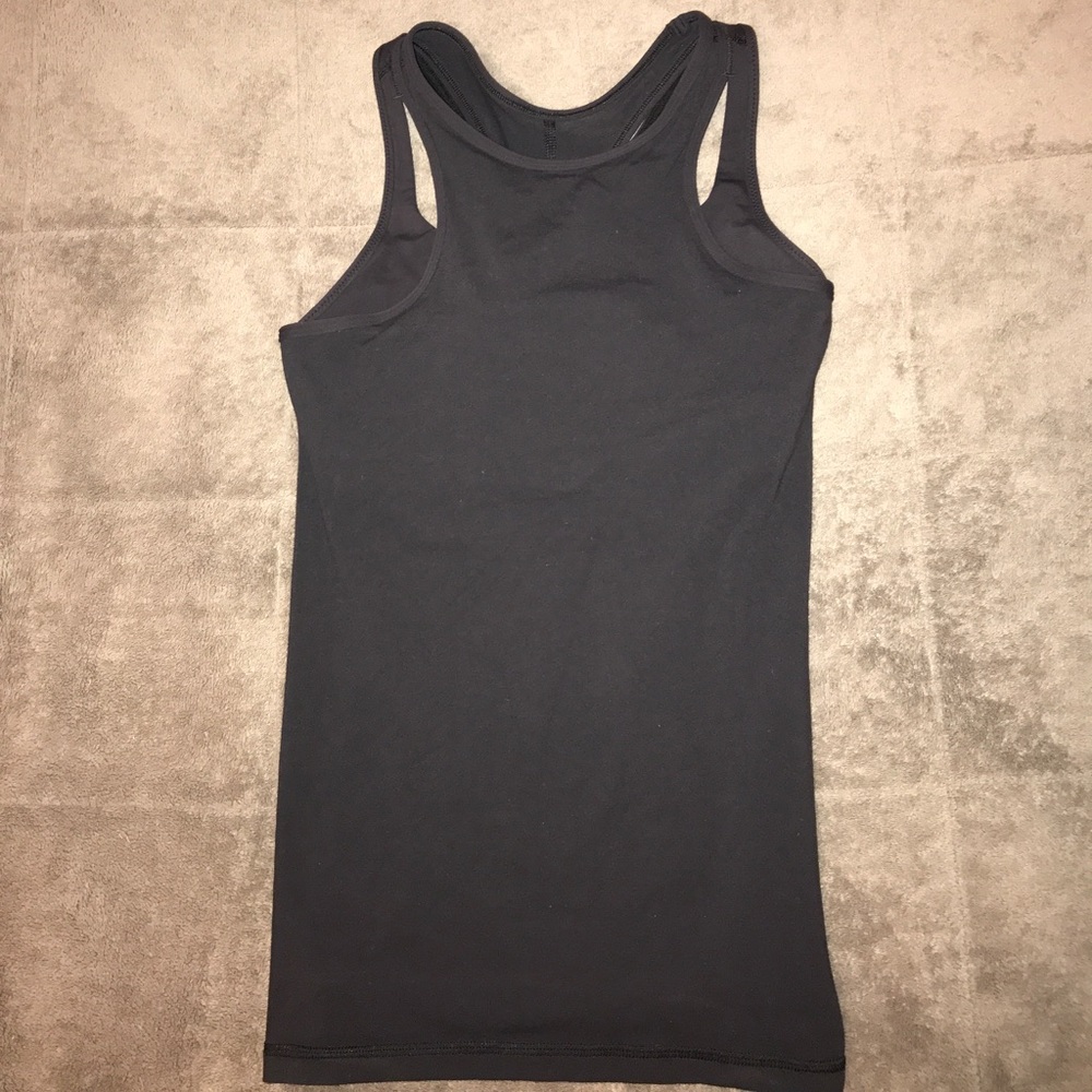 Lululemon black racerback with built in sports bra