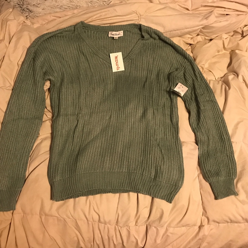 Green sweater