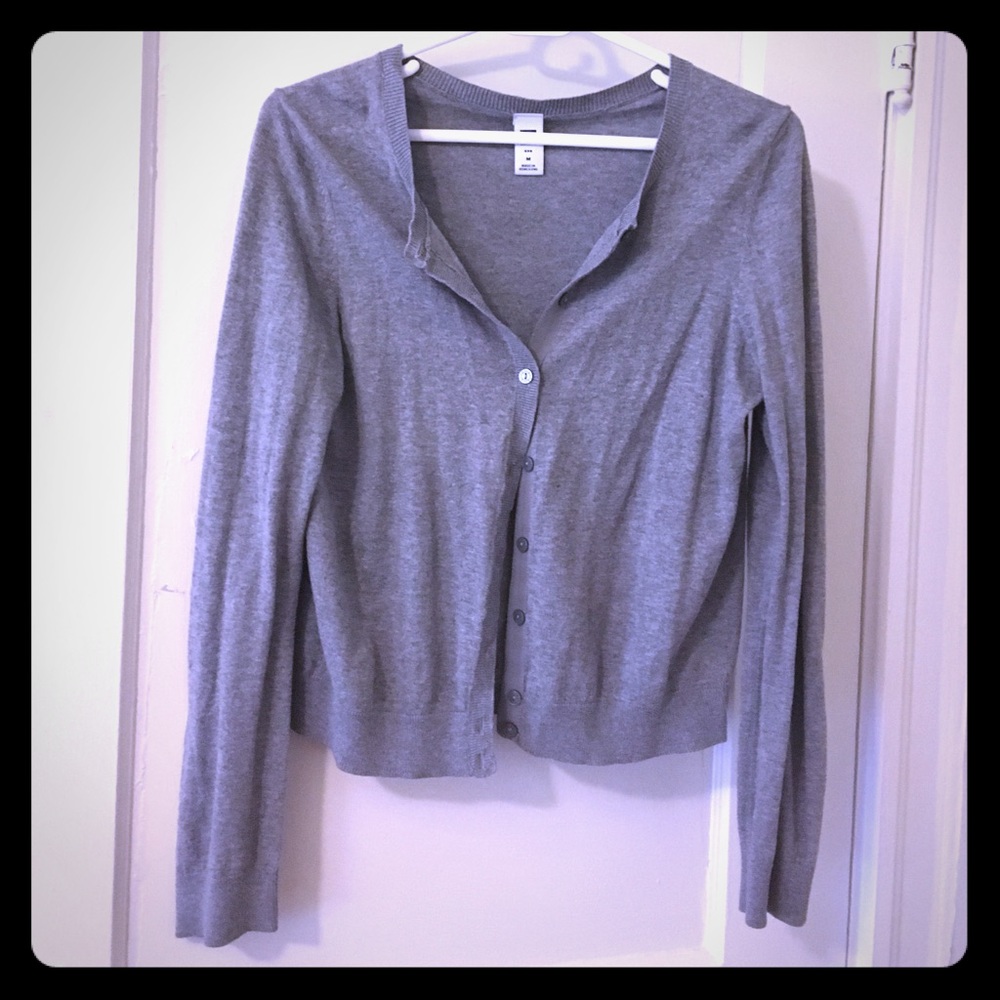 Grey classic cardigan