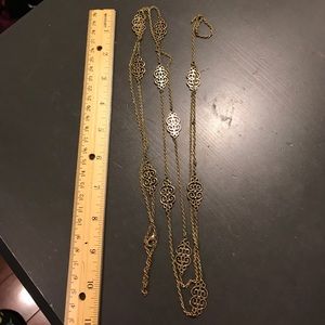 Gold necklaces