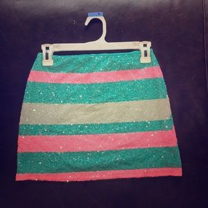 Sequin retro skirt