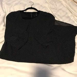 H&M Black/White polka dot shift dress